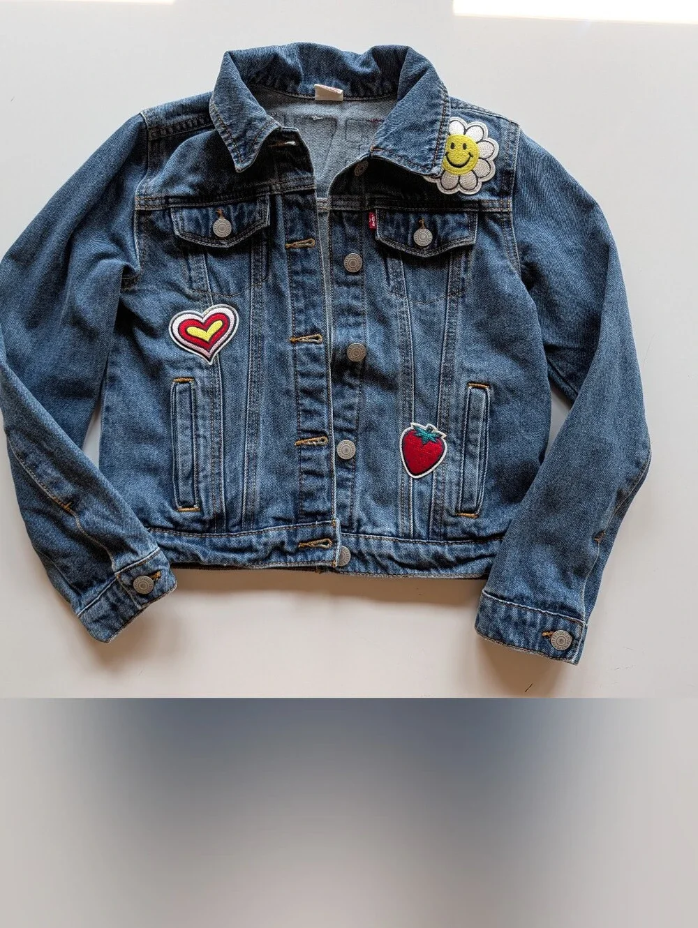 Levi's Girls Patchwork Denim Trucker Jacket 💘 🌼